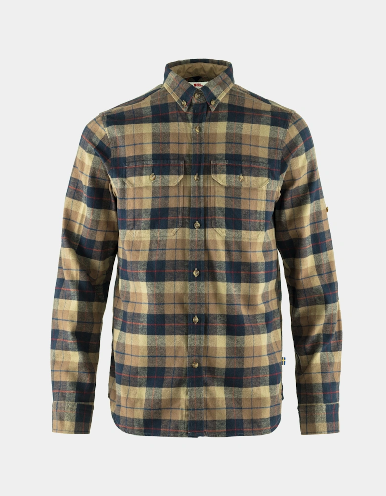 Singi Heavy Flannel Mens Shirt - Dark Sand 227