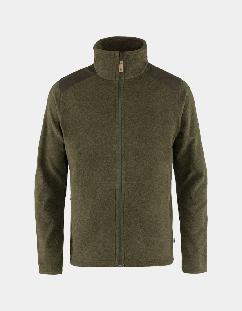 Sten Mens Fleece - Dark Olive 633