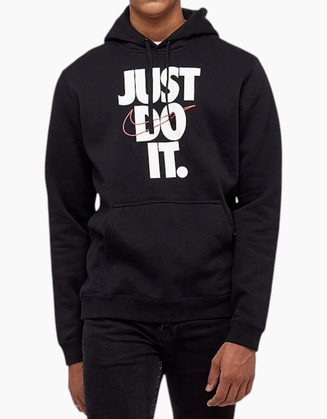 Nike Men's Black Hoodie Soft Fleece Sportswear Pullover Hoody Hybrid Hooded Sweatshirts  38 M