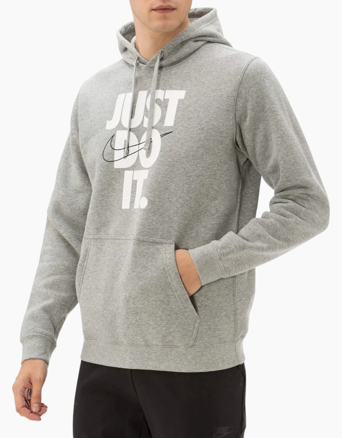 Nike Men's Grey Hoodie Soft Fleece Sportswear Pullover Hoody Hybrid Hooded Sweatshirts  42 Xl