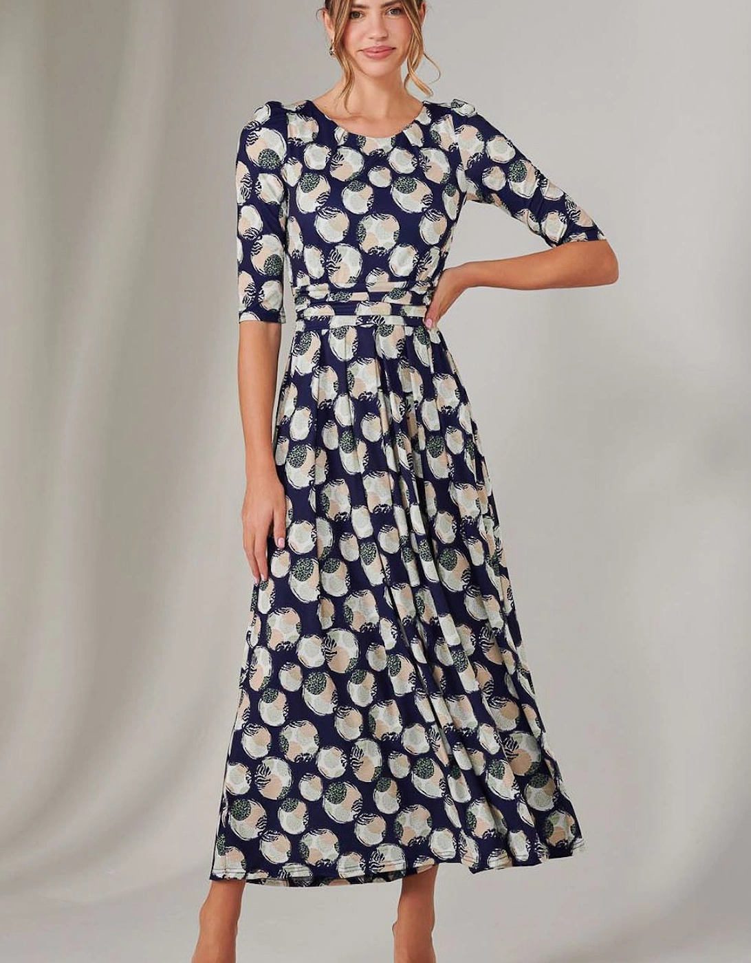 Enya 3/4 Sleeve Jersey Midaxi Dress, 2 of 1