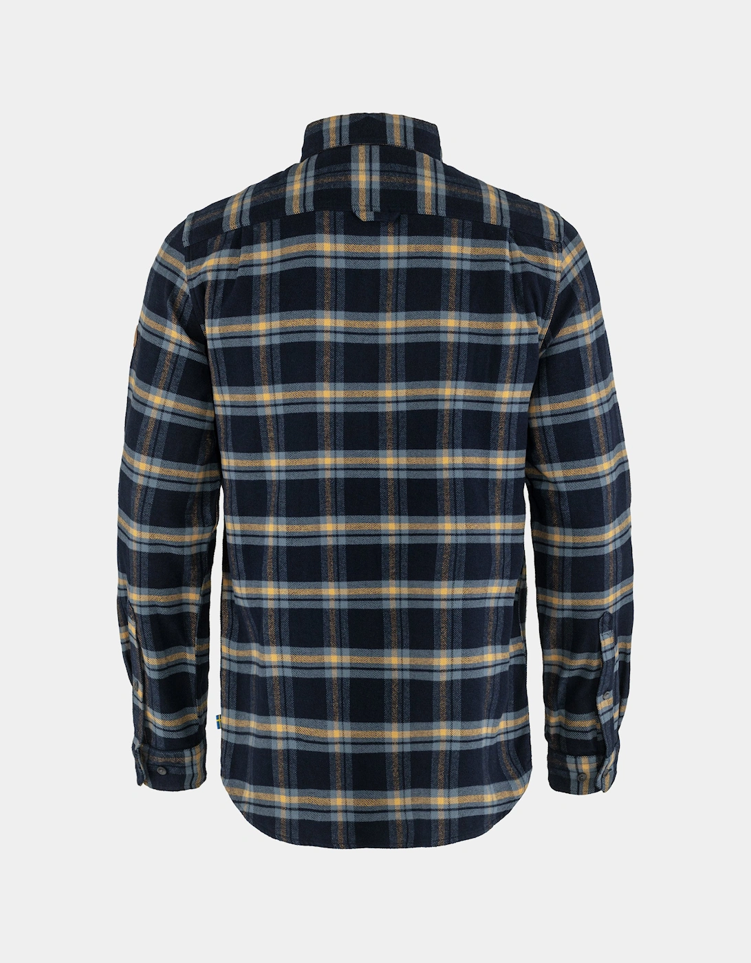 Ovik Heavy Flannel Mens Shirt - Dark Navy-Buckwheat Brown 555-232