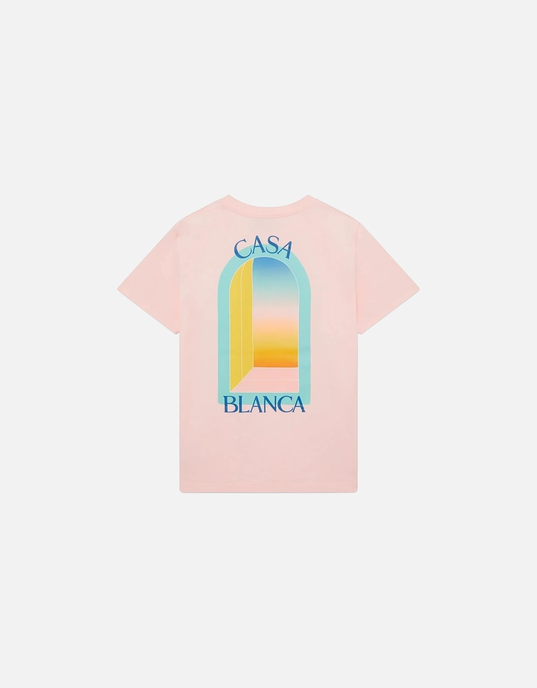 Mens T Shirts Gradient Arch Logo Cotton Tee, 8 of 7