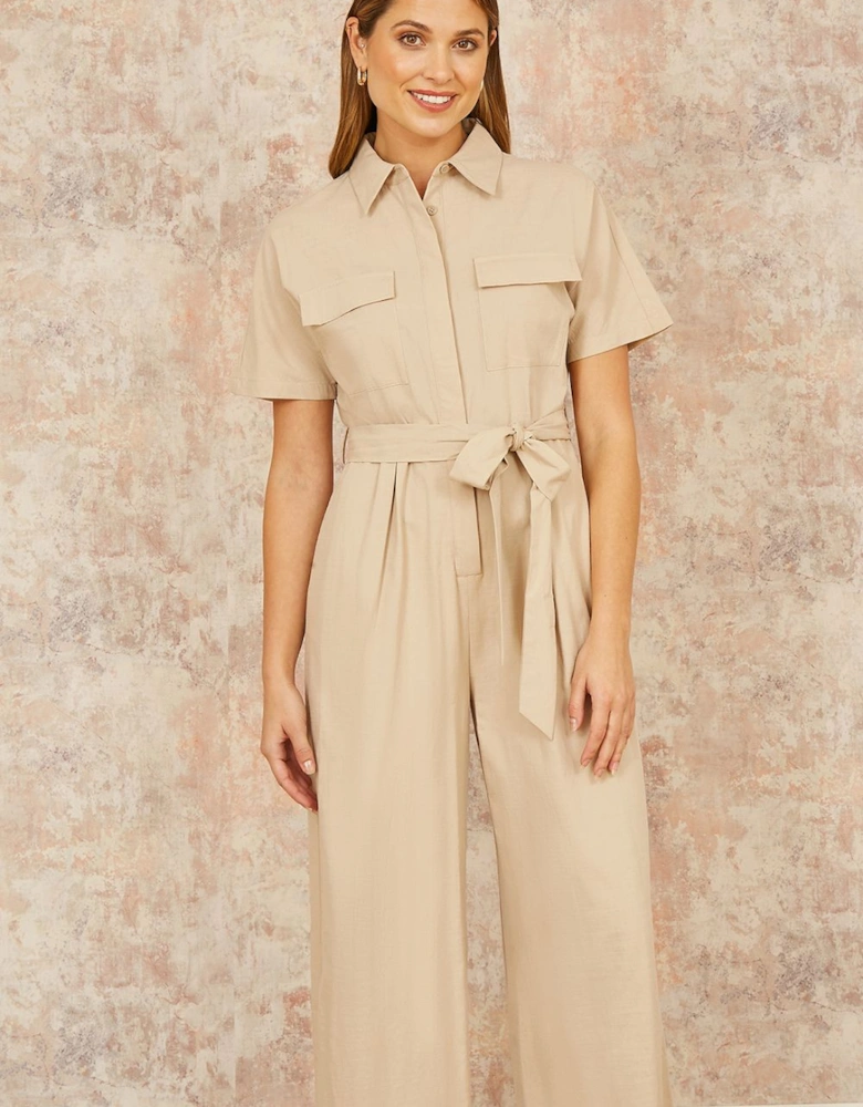 Stone Utility Relaxed Fit Jumpsuit