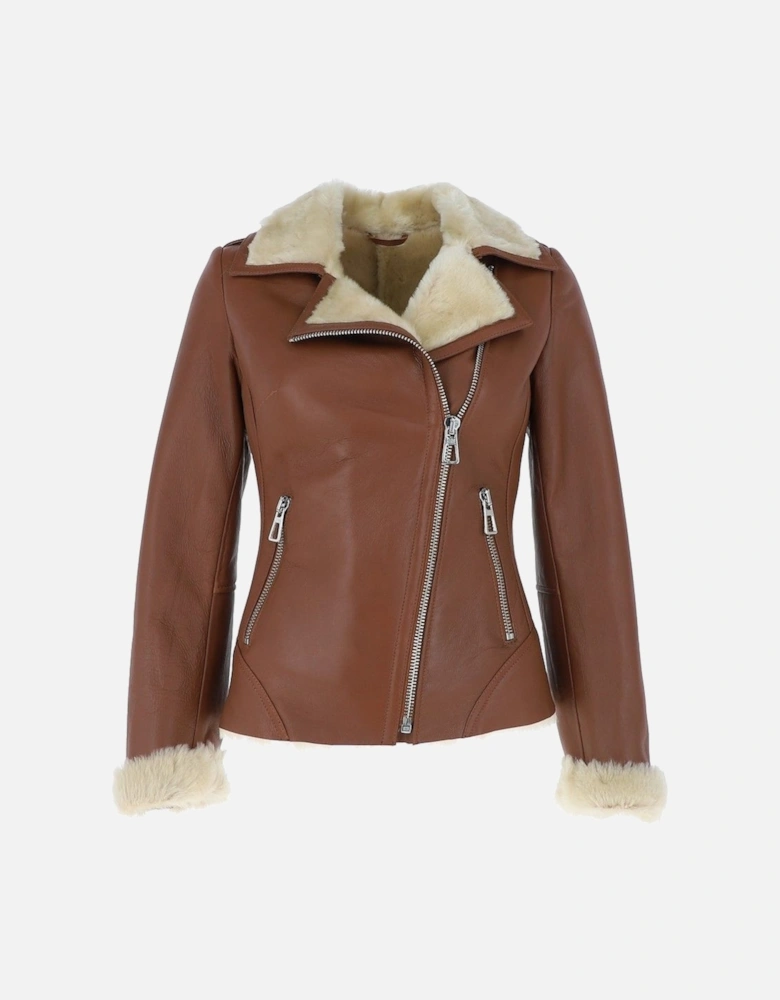 'Alayna' Womens Luxury Shearling Jacket