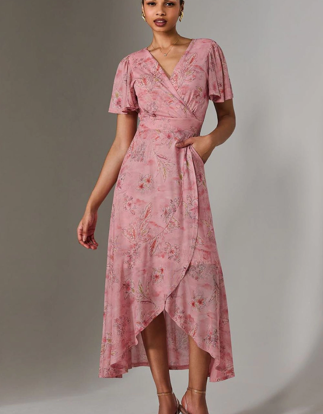Wrap Midaxi Dress, 2 of 1