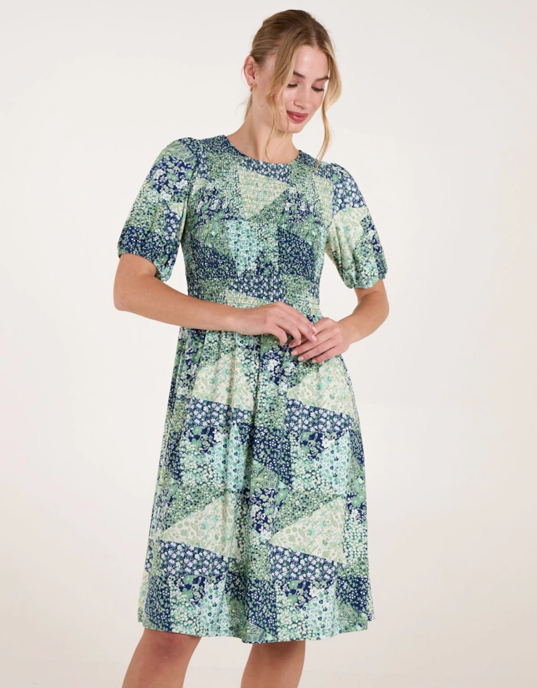 Shirred Bust Mini Dress