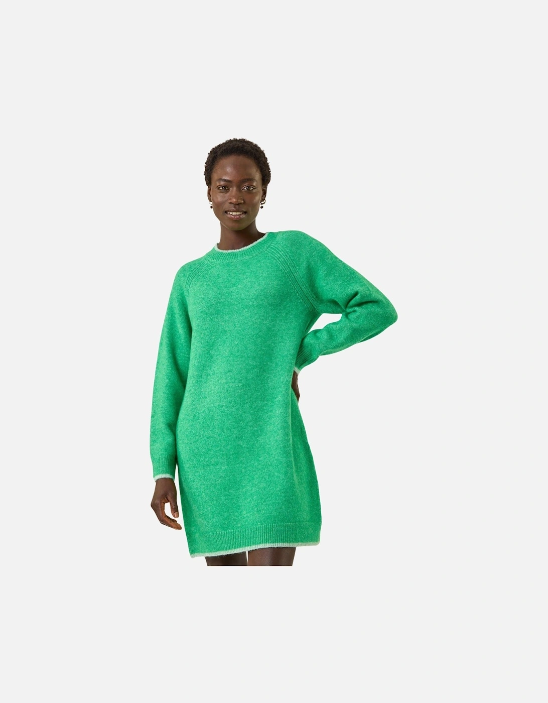High Neck Knitted Shift Dress, 2 of 1