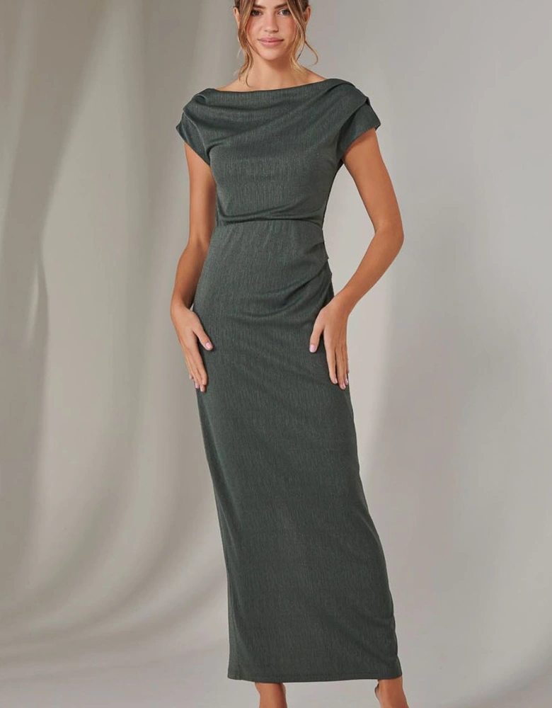 Asymmetrical Bodycon Midaxi Dress
