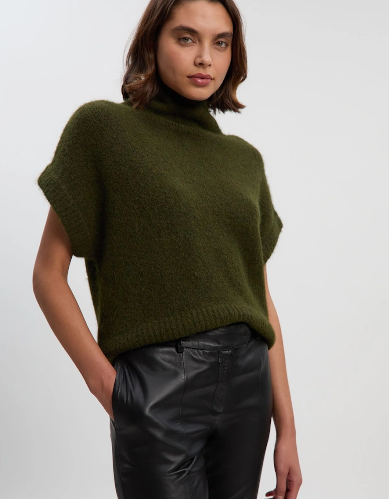 Cosy Turtle Knit Tank Top