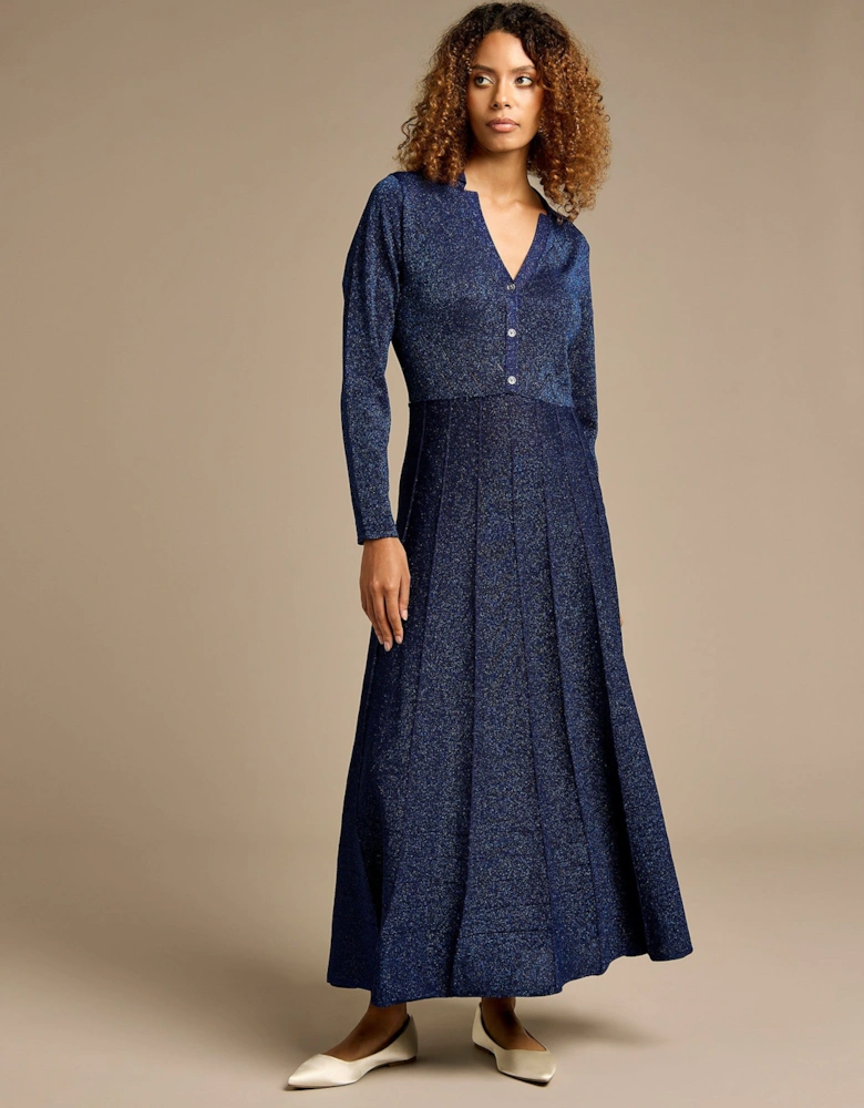 Allyson Cobalt Knit Maxi Dress
