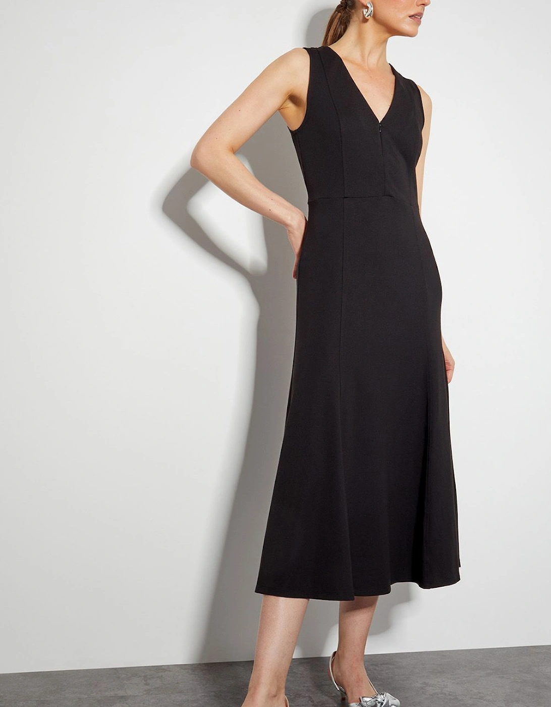 Polly Ponte Midi Dress, 2 of 1