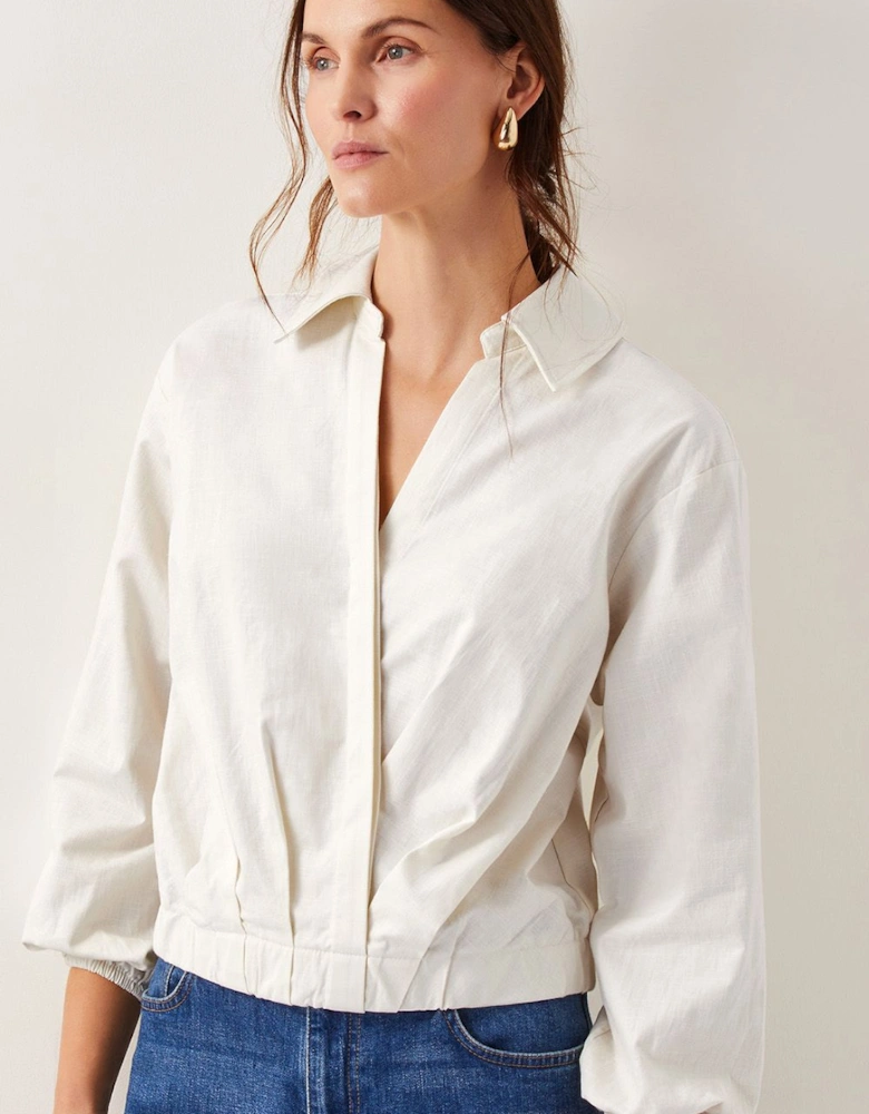 Mika Wrap Blouse Ivory