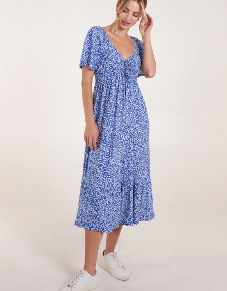 Tie Front Midi Dress