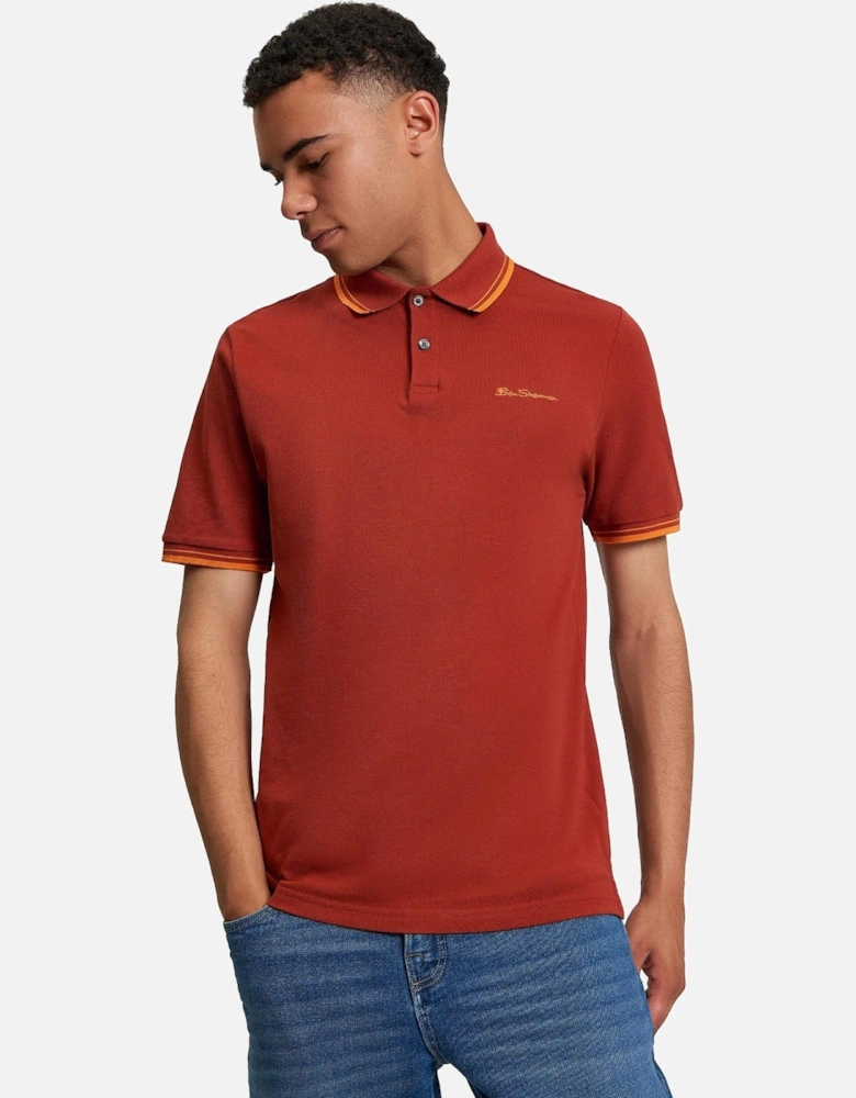 Mens Signature Pique Big & Tall Short Sleeve Polo Shirt