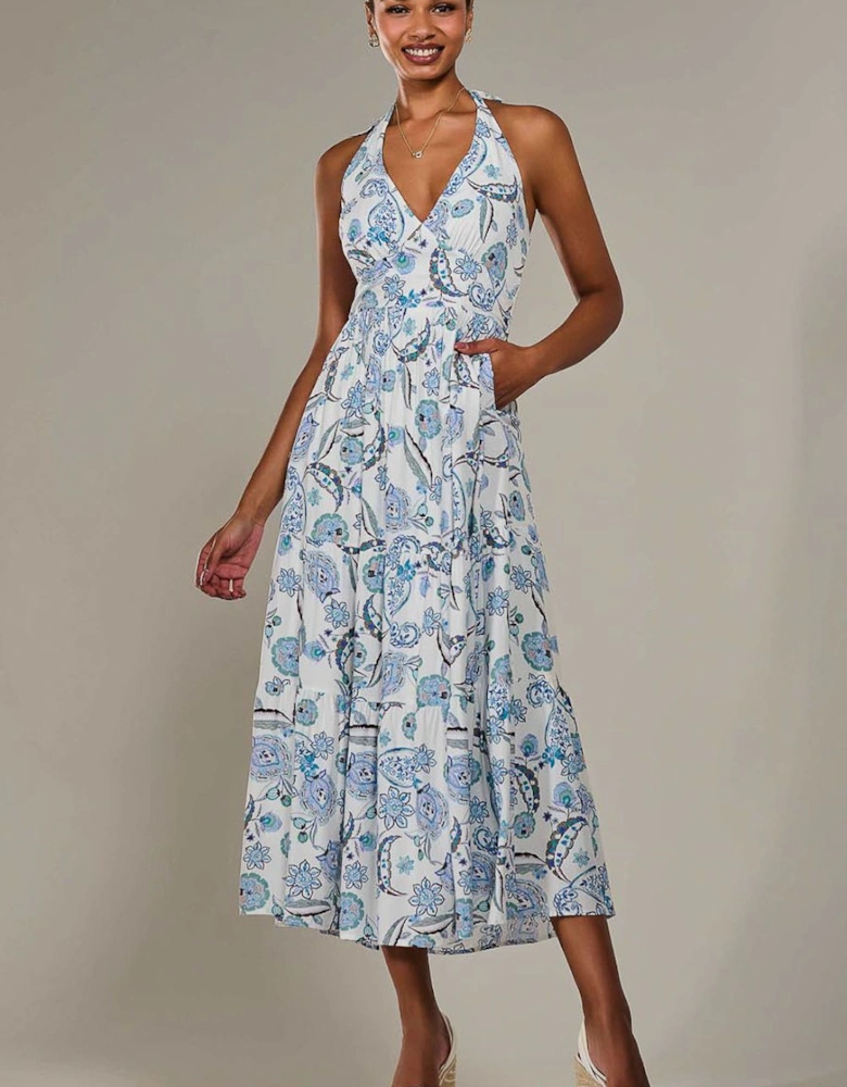 Halter Neck Maxi Dress