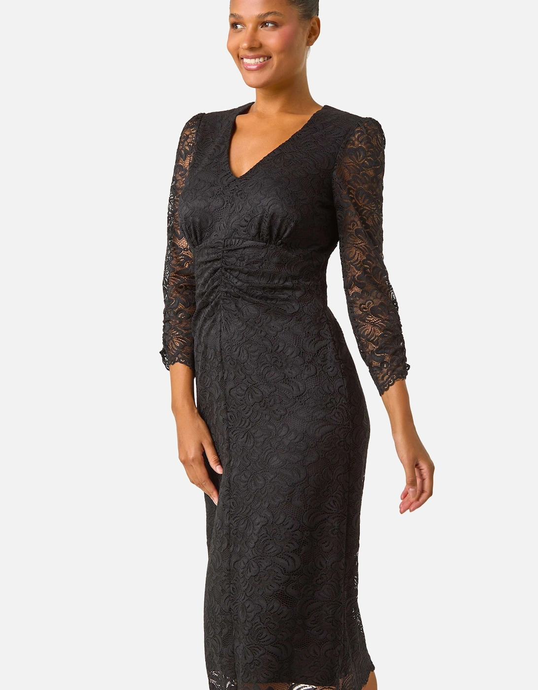 Corded Lace Midi Dress, 2 of 1