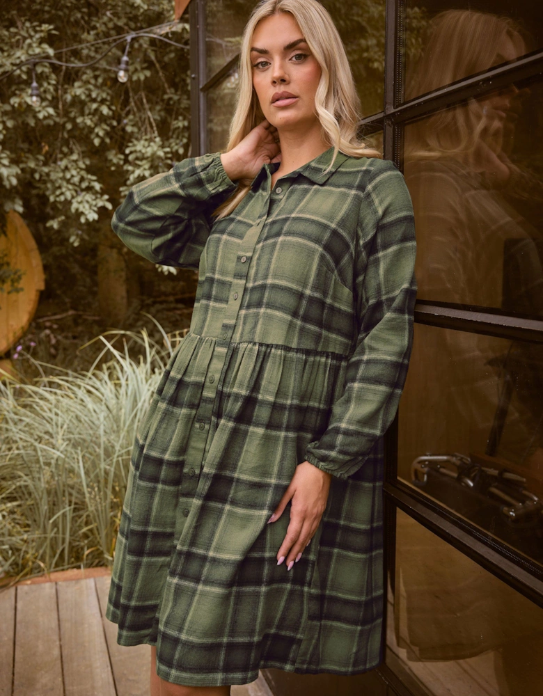 Check Shirt Dress