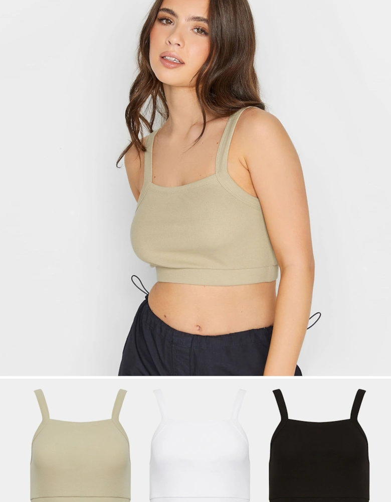 Petite 3 Pack Crop Tops