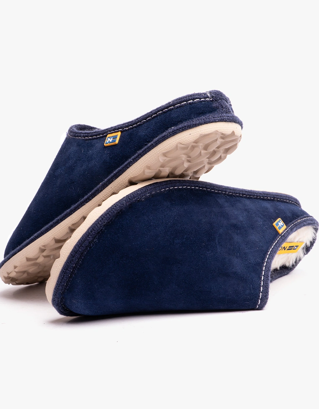 AFELPADO INDICO Womens Mule Slippers Indigo