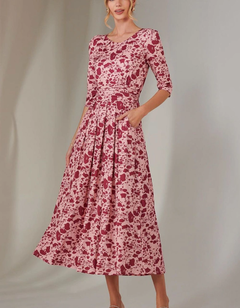 Goldie 3/4 Sleeve Jersey Maxi Dress