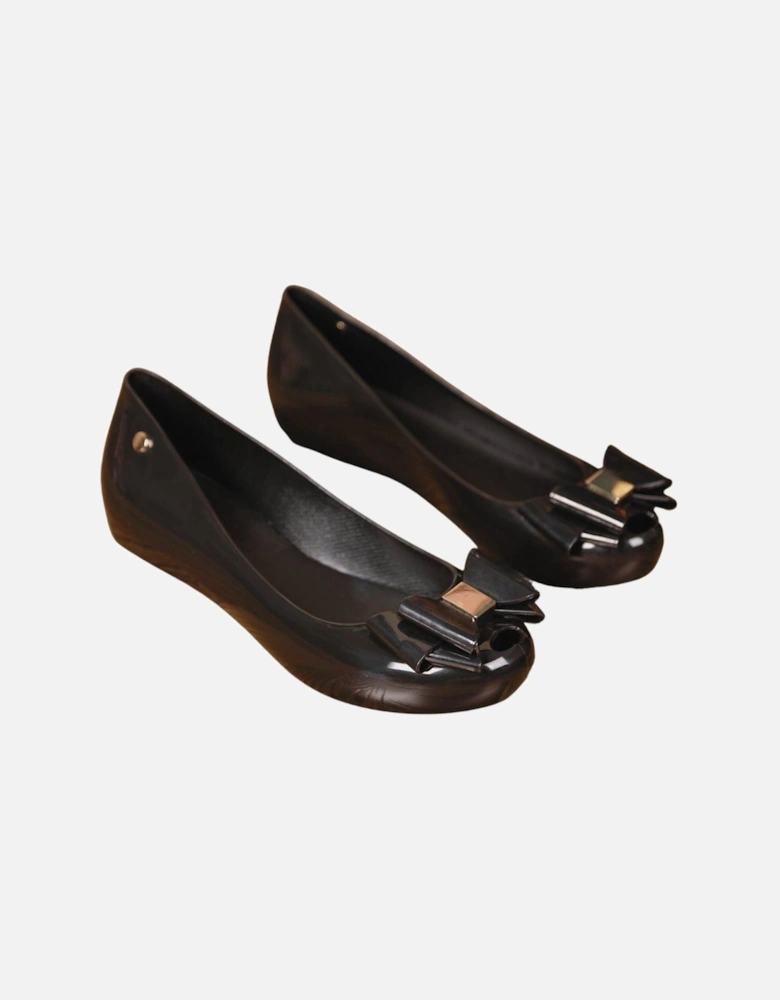 Peep Toe Jelly Ballet Pump Shoes Shinny