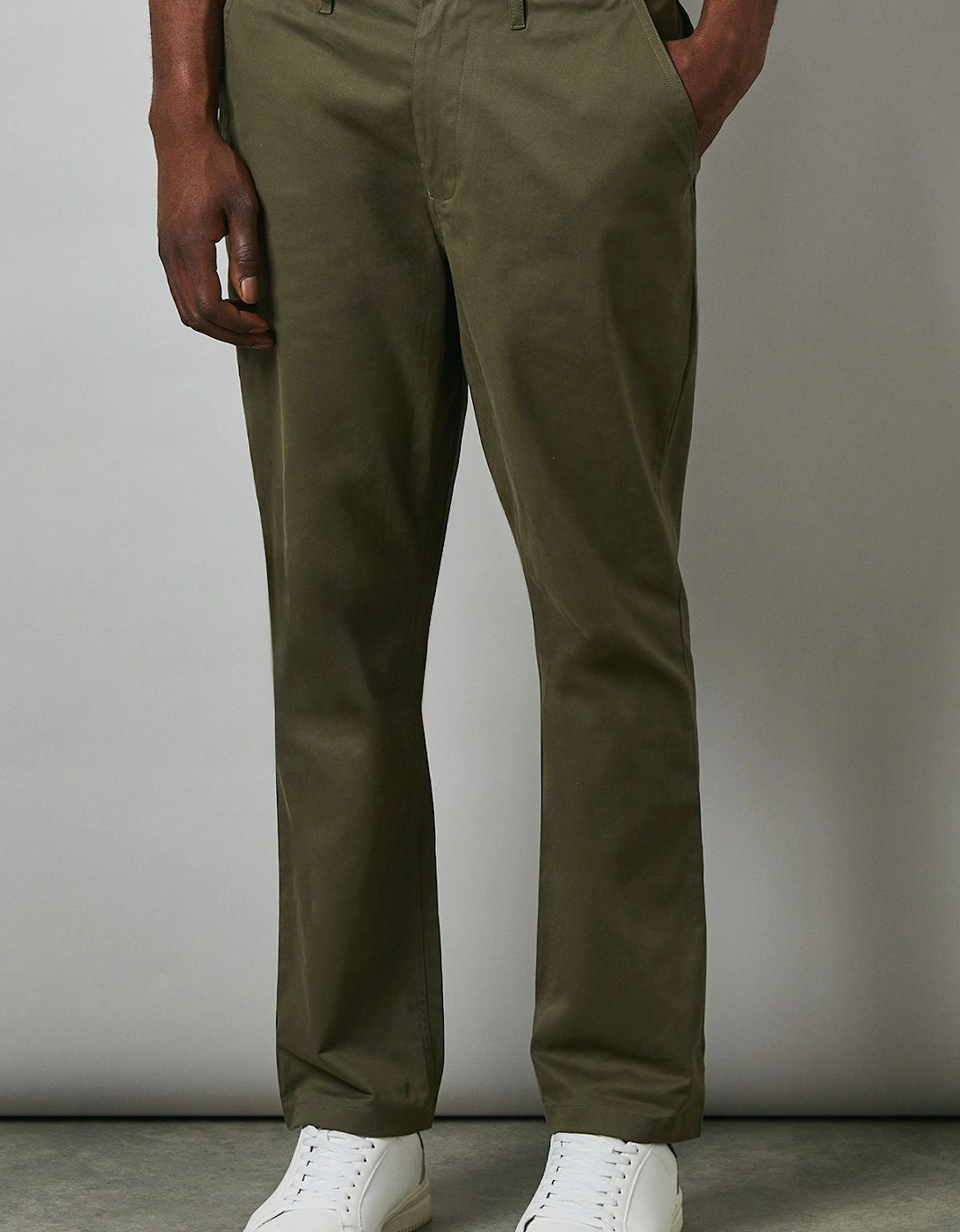 Khaki Premium Casual Chinos, 2 of 1