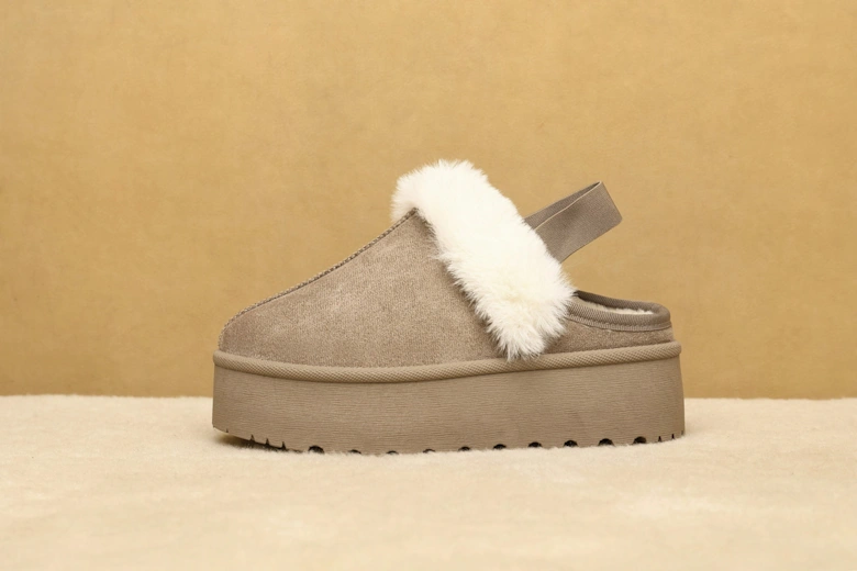 Cozy Platform Slipper With Strings