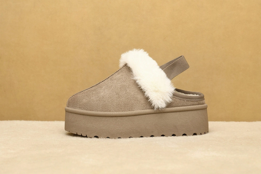 Cozy Platform Slipper With Strings, 2 of 1