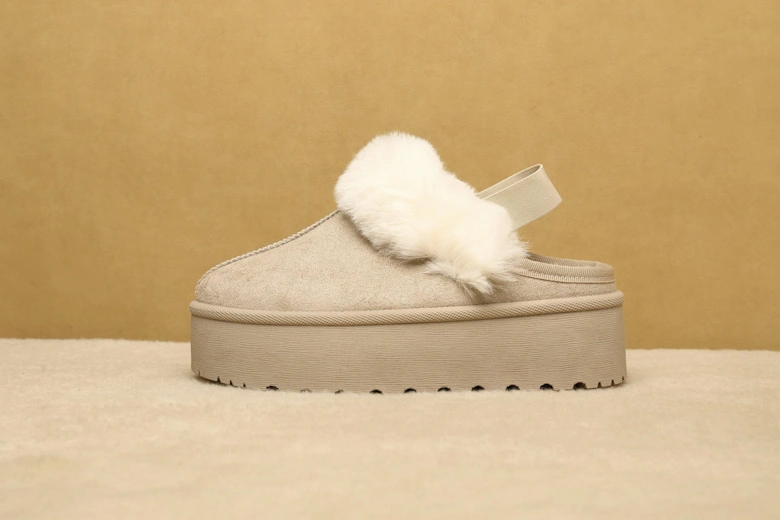 Cozy Platform Slipper With Strings