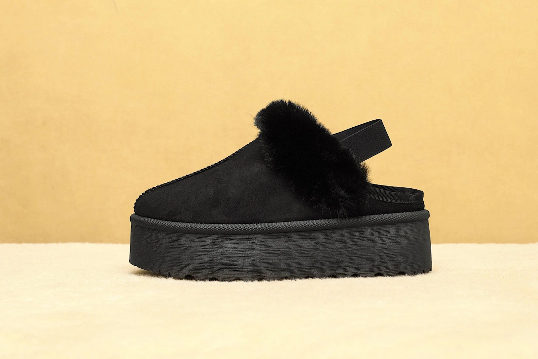 Cozy Platform Slipper With Strings, 2 of 1