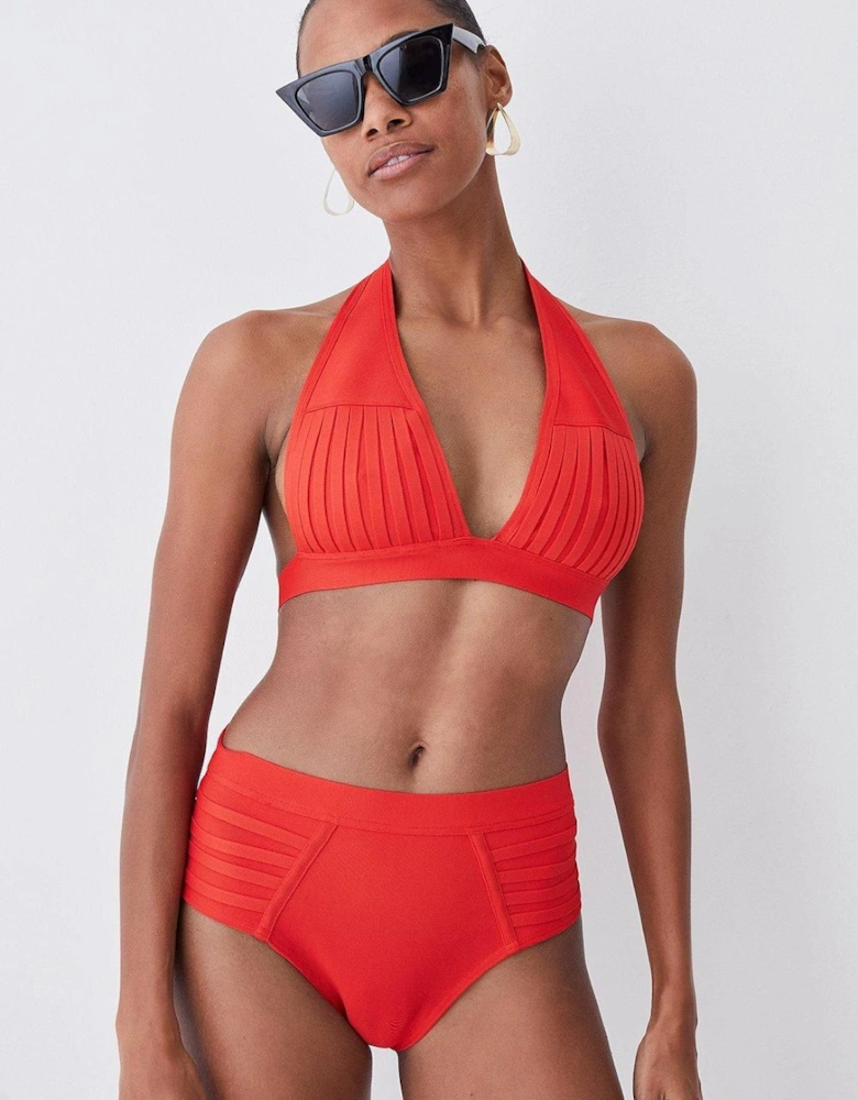 Bandage Sheer Stripe Bikini Bottoms