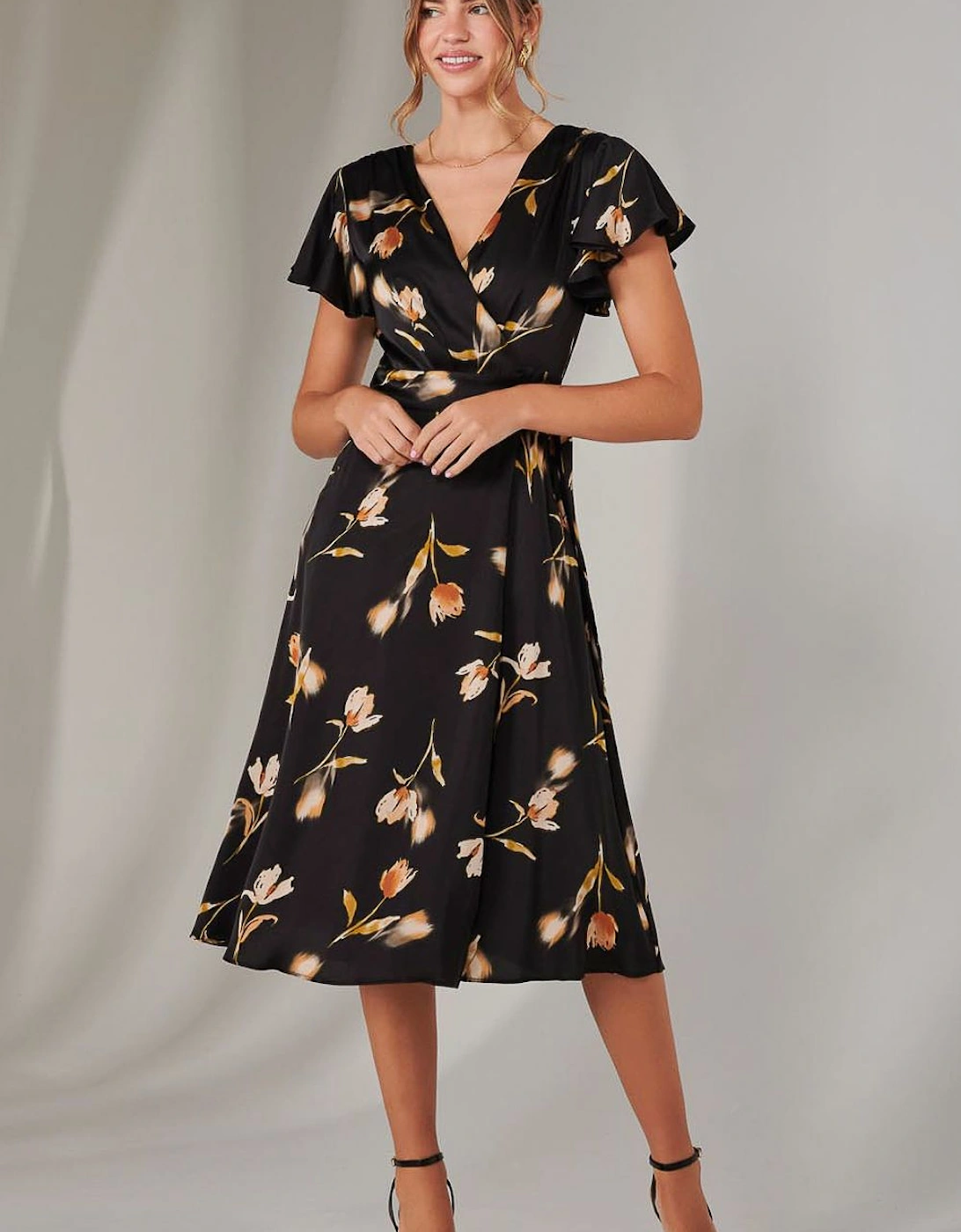 Wrap Front Midi Dress, 2 of 1