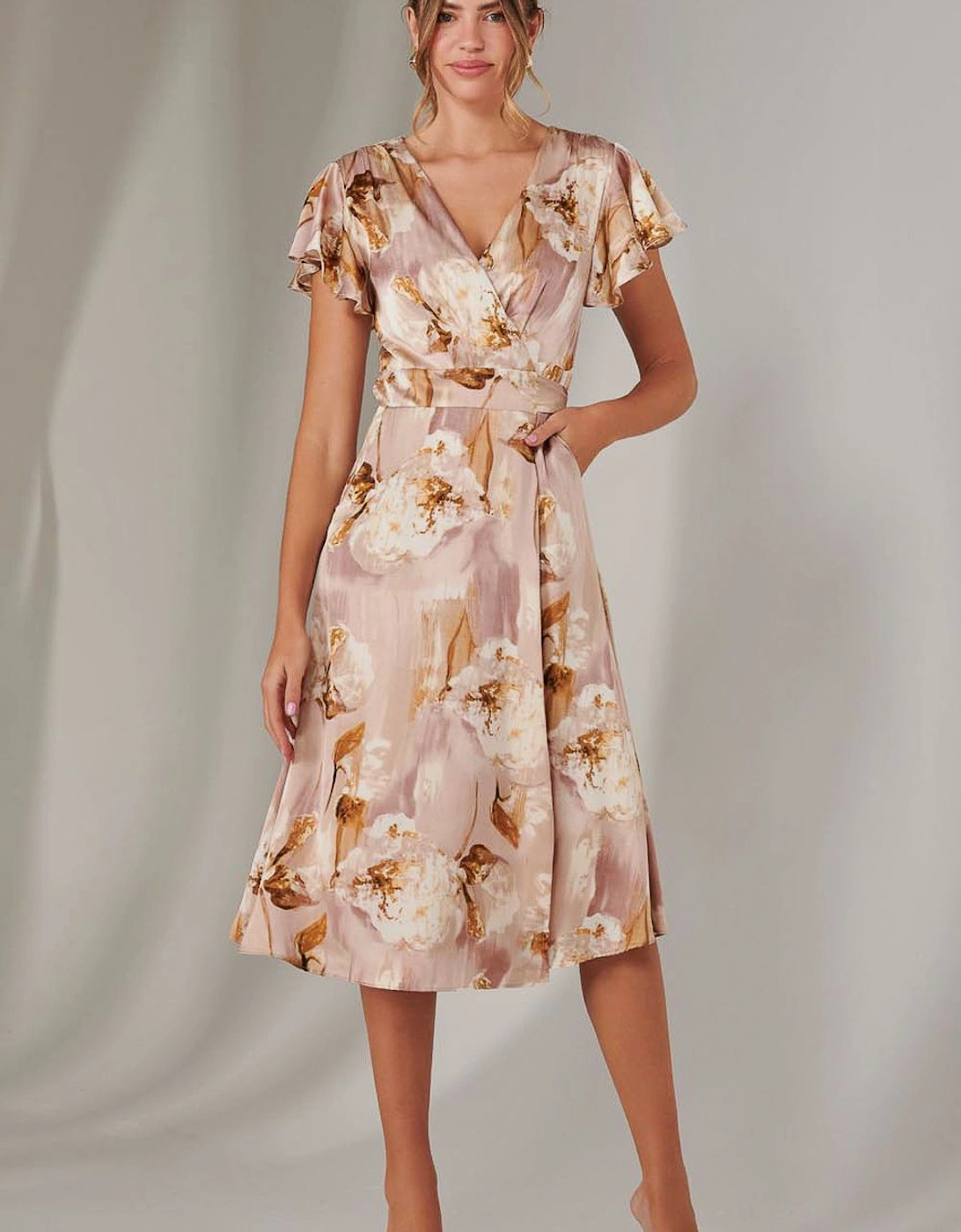 Wrap Front Midi Dress, 2 of 1