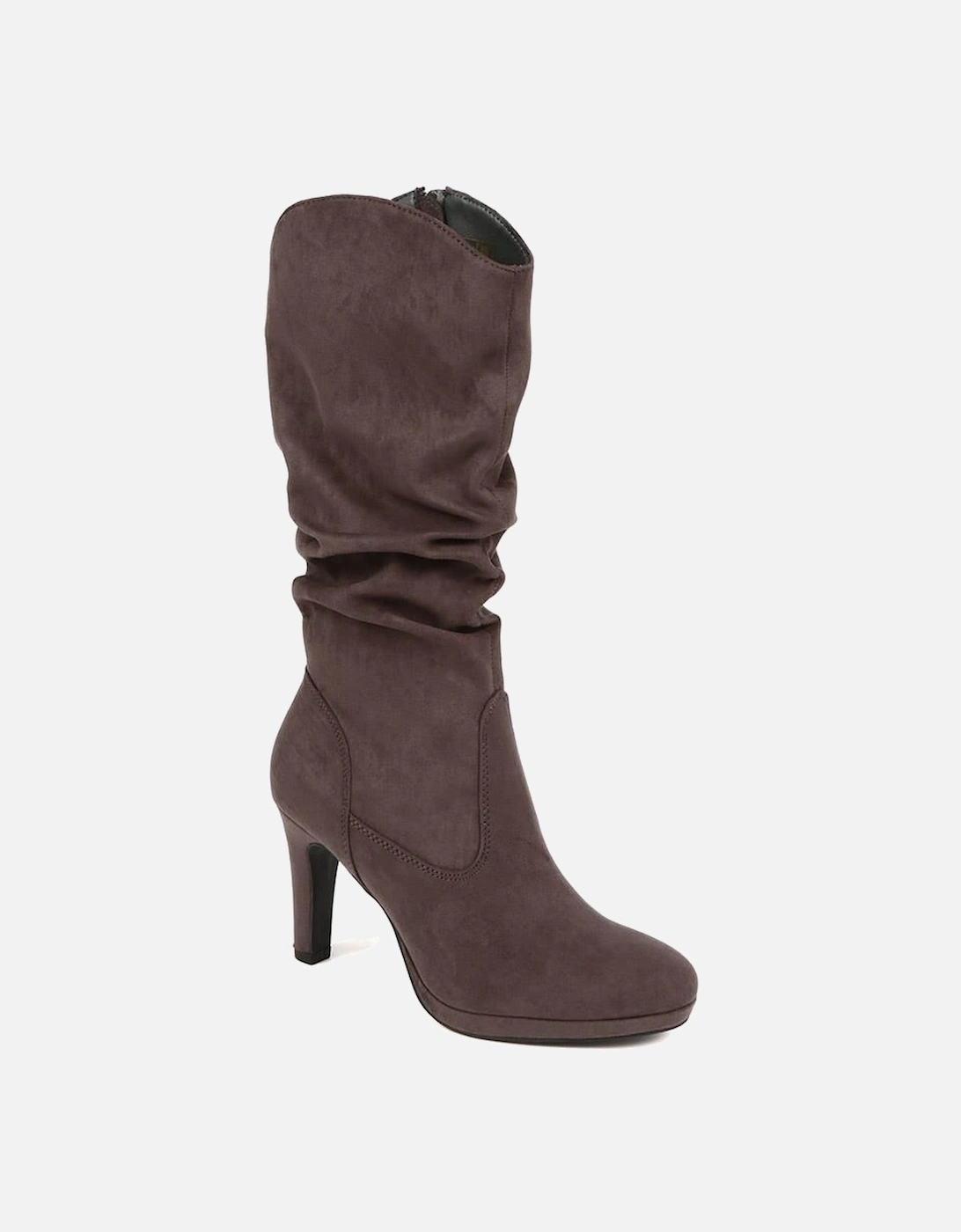 Ladies' Heeled Calf Boots, 2 of 1