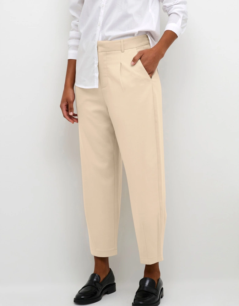 Merle Cropped Suit Trousers Plain