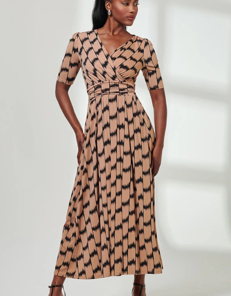 Karmie Jersey Pleated Maxi Dress