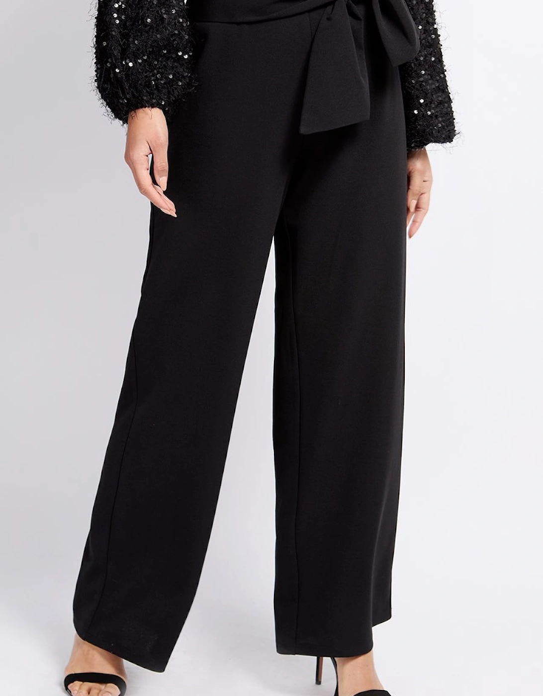 Black Velvet and Silver Diamanté Trousers, 2 of 1