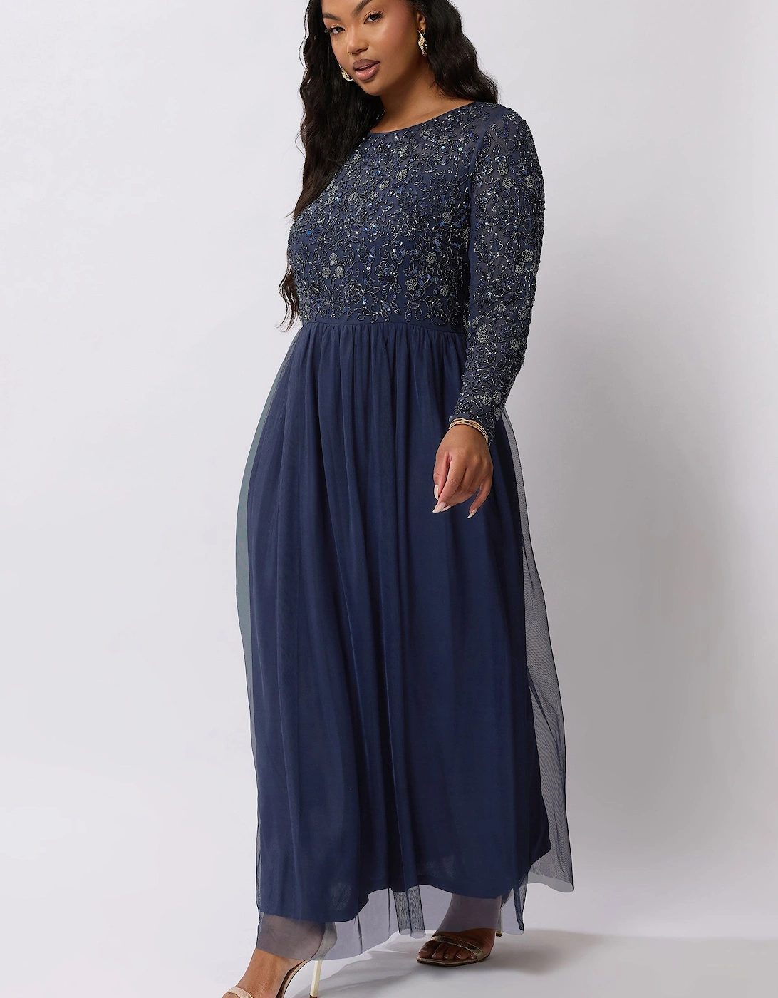Hand Embellished Maxi Dress, 2 of 1