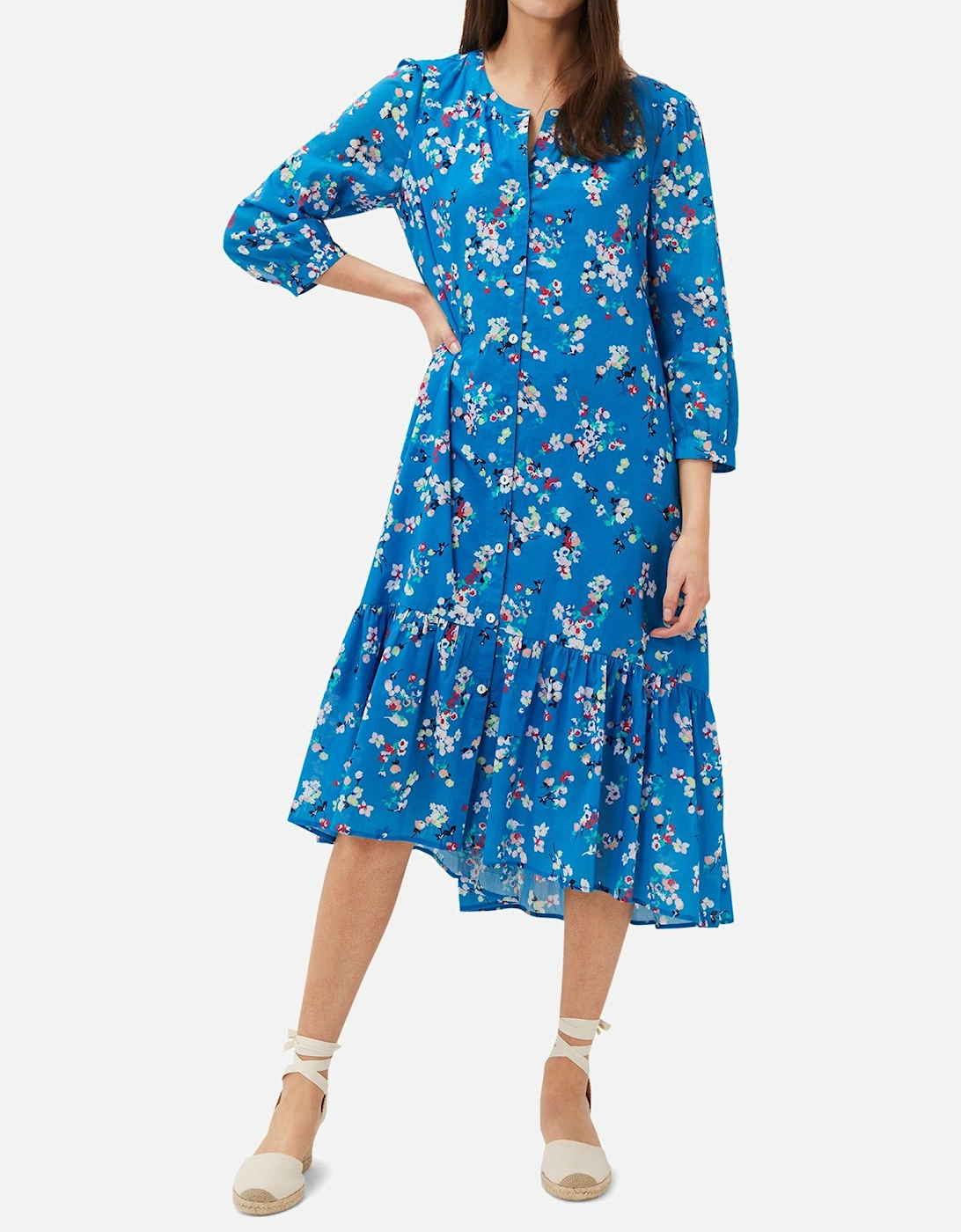 Cotton Floral Tiered Dress Floral, 2 of 1