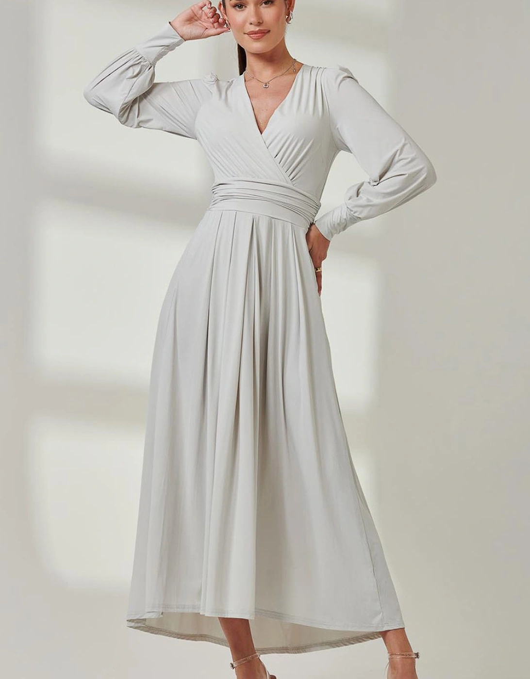 Long Sleeve Super Soft Jersey Maxi Dress, 2 of 1
