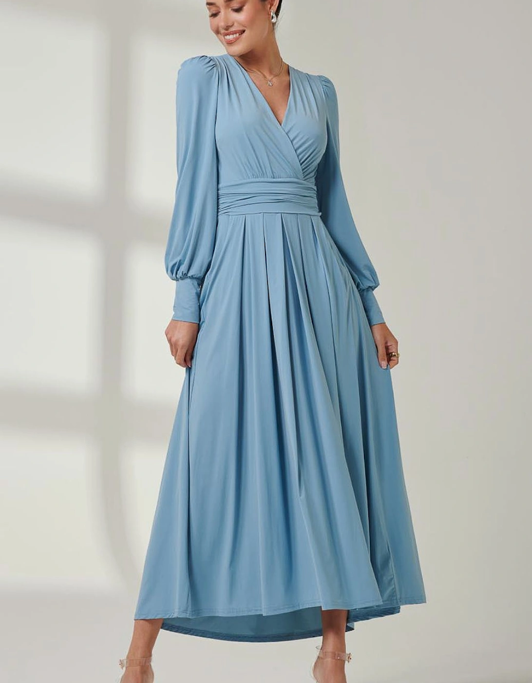 Long Sleeve Super Soft Jersey Maxi Dress, 2 of 1