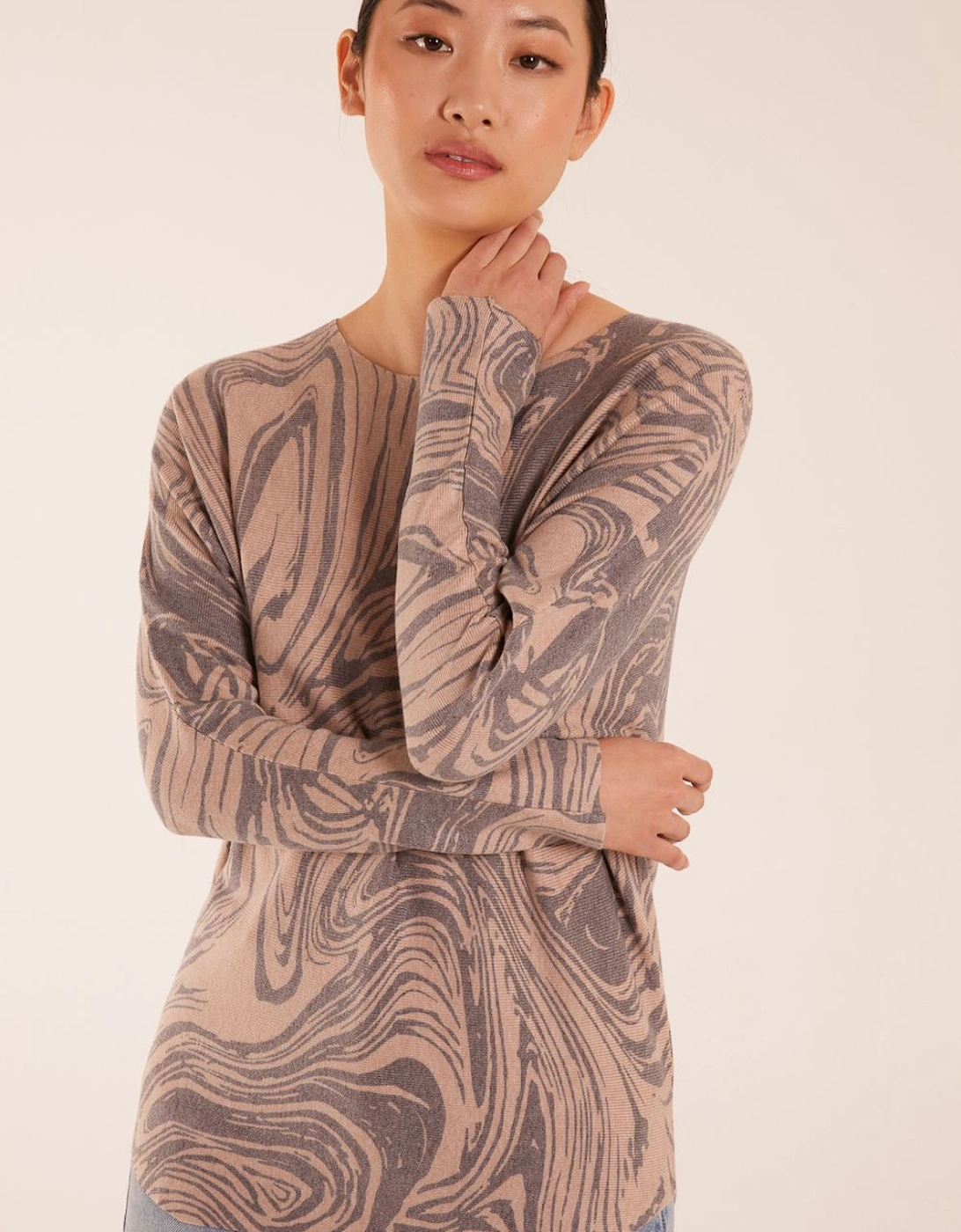 Geometric Swirl Print Jumper, 2 of 1