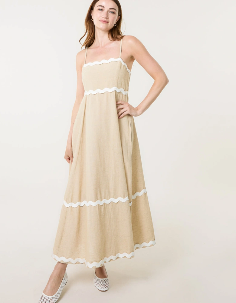 Stone Ric Rac Strappy Dress