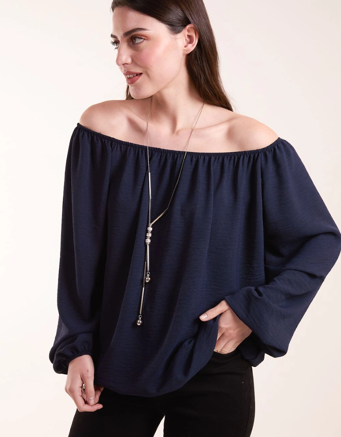 Necklace Bardot Elasticated Top, 2 of 1