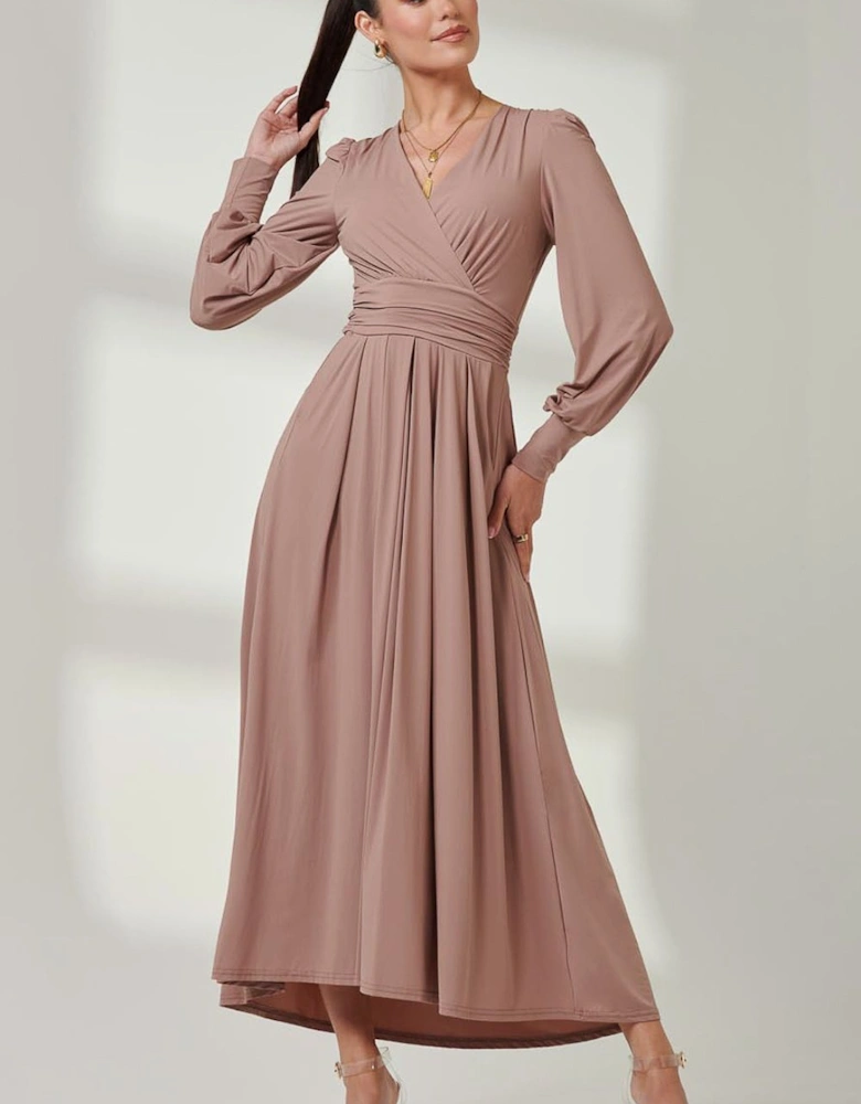 Long Sleeve Super Soft Jersey Maxi Dress