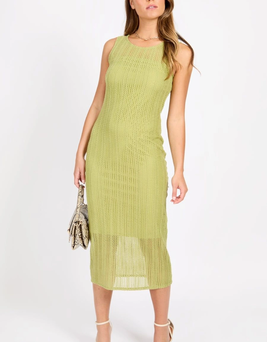 Lime Crochet Midaxi Dress, 2 of 1