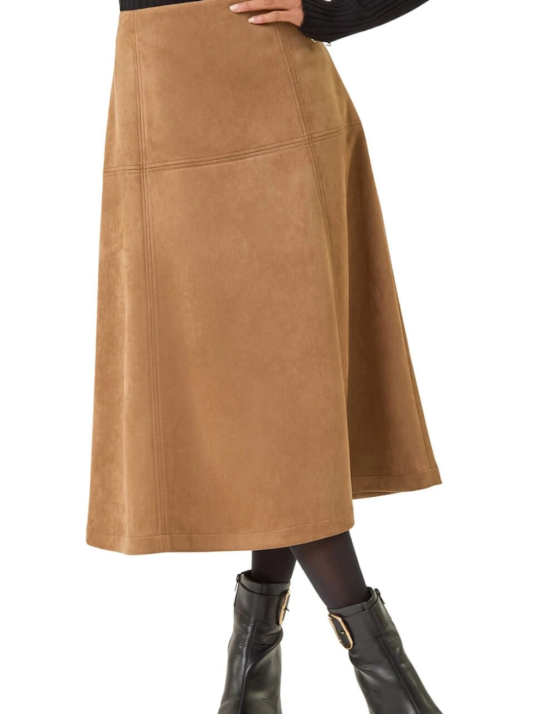 Petite Suede A-Line Skirt, 2 of 1