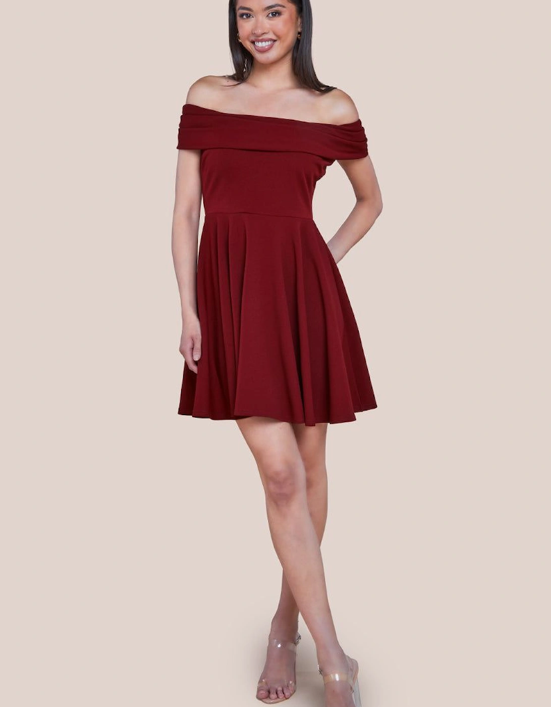 Bardot Scuba Crepe Skater Mini Dress, 2 of 1