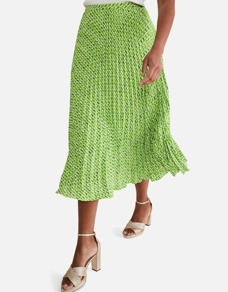 Elmina Basket Weave Geo Skirt